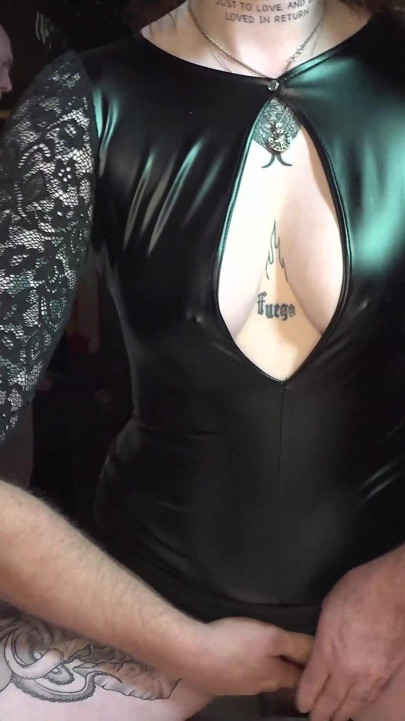 Chubby Slut From the UK Fucking with a Group of Hard Cocks