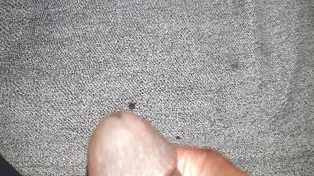 Precum on horny black cock