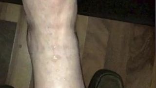 Cumshots On Wifes Legs Feet and Sexy Toes