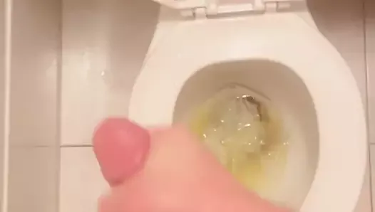 Cumshot in Bathroom Mirror