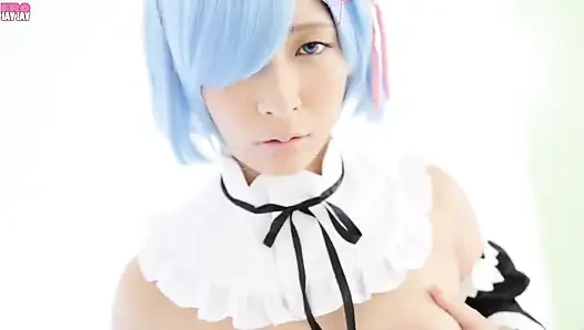 Japanese Anime Cosplay Rem -