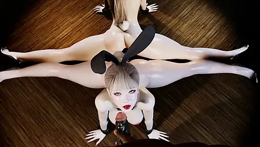 3D Huge Boobs Asian Dancer Naked Her Huge Ass Got Fucked by Big Dildo