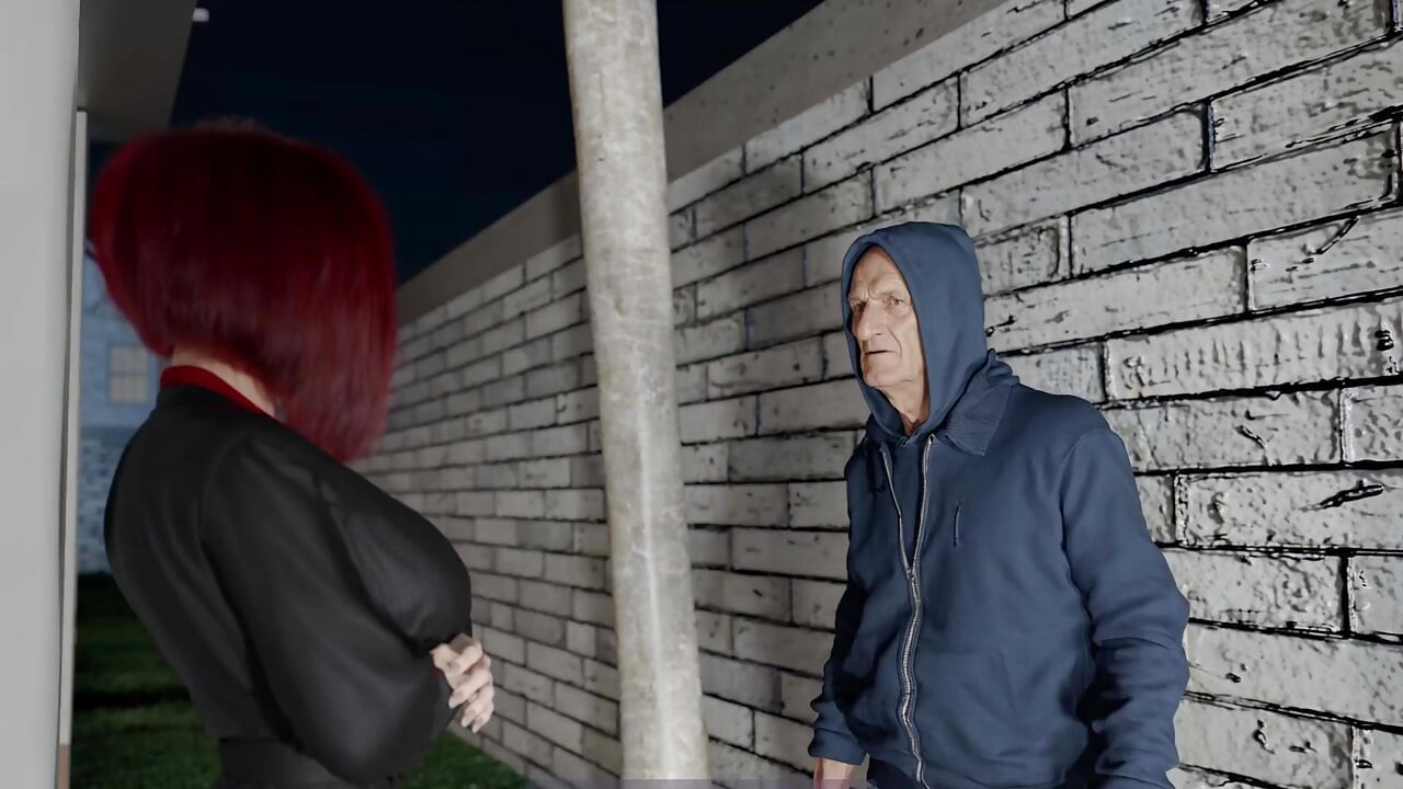 Beautiful Redhead MILF Fucked by a Horny Oldman