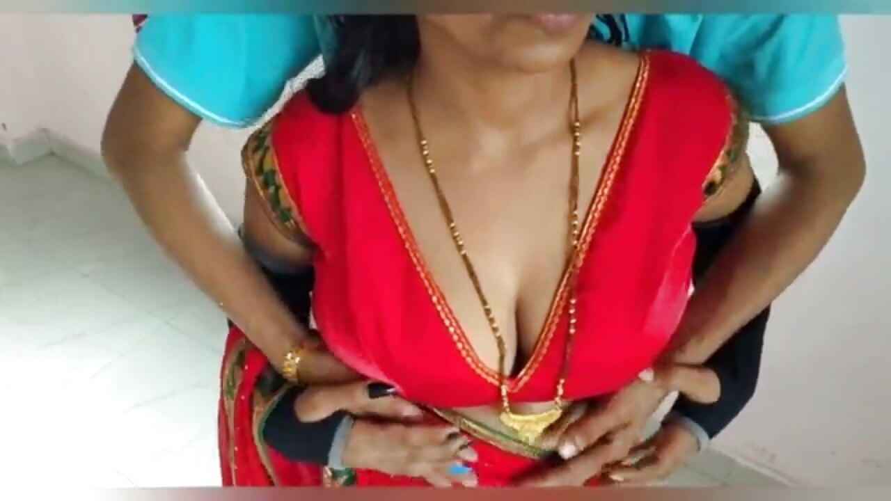 Indian hot  wife wearing saree husband come in home and fuck hard