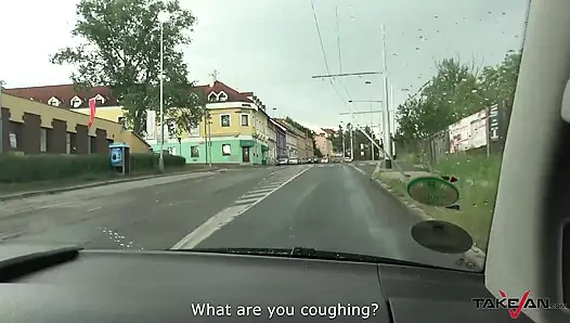 Stupid babe gets drilled hard and eats some jizz