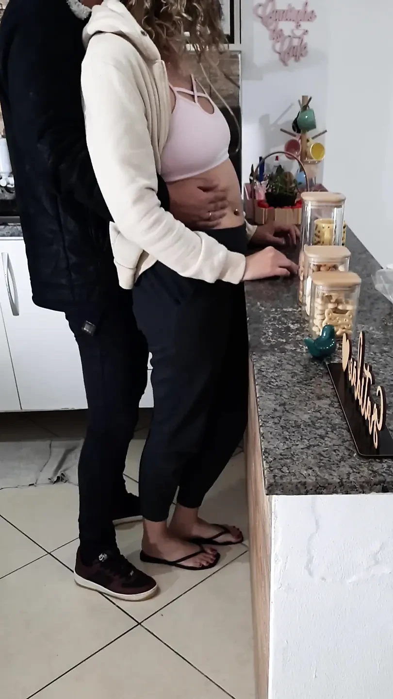 Stepdaughter can't even rest while having breakfast.