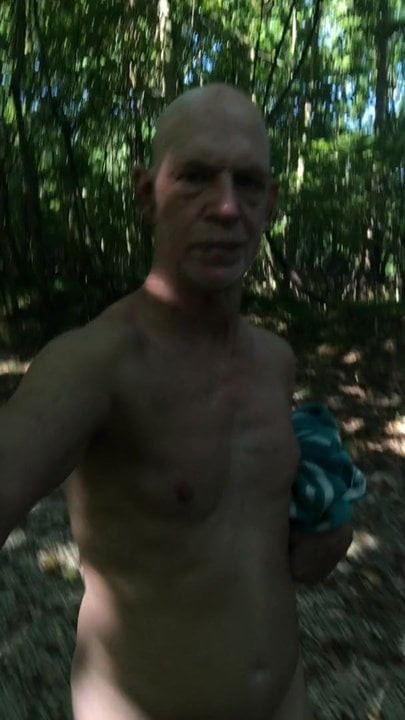 In public park naked