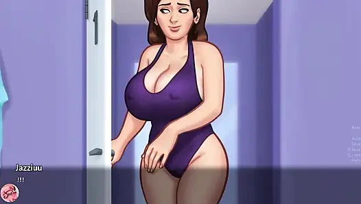 My STEPMOTHER's tits make me hard when I see her naked - 1 - Jazziuu