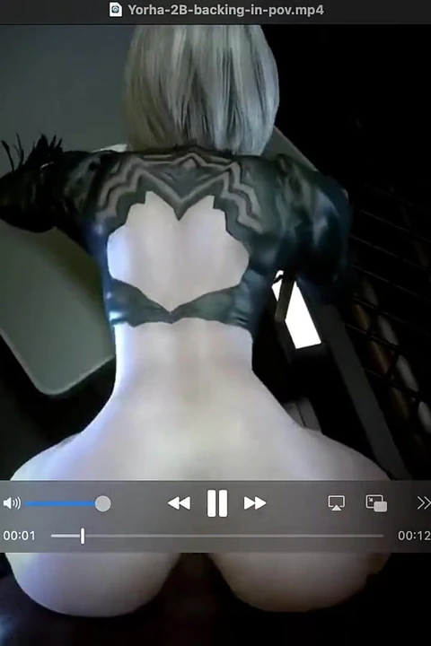 Goth Babe Gets Her Tight Bald Pussy Creampied, 2b Gets Her Tight Thicc Caked Ass Fucked Loud and Hard
