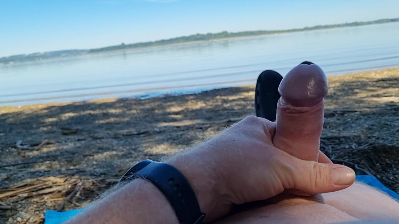 On the beach of Lake Chiemsee