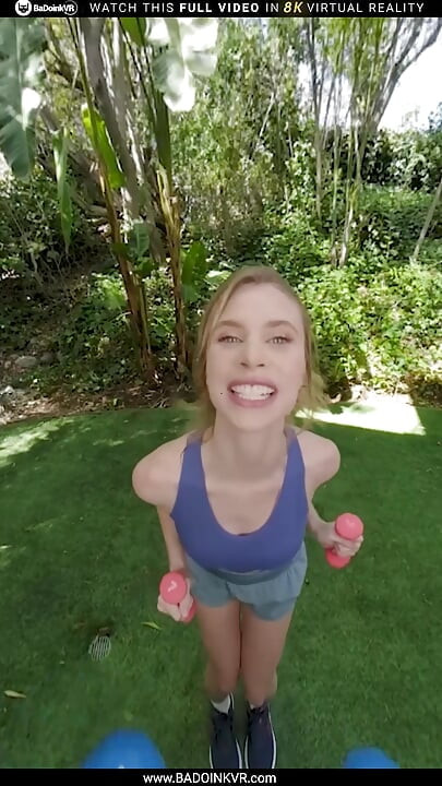 BaDoinkVR Inovative Anya Olsen Has Invented A Way Of Doing Squats And Enjoy Huge Pleasure Part 1