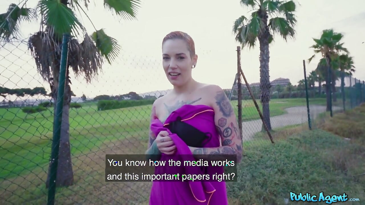 Public Agent - Topless Tattooed Cover Girl Silvia Rubi Loves It Hard