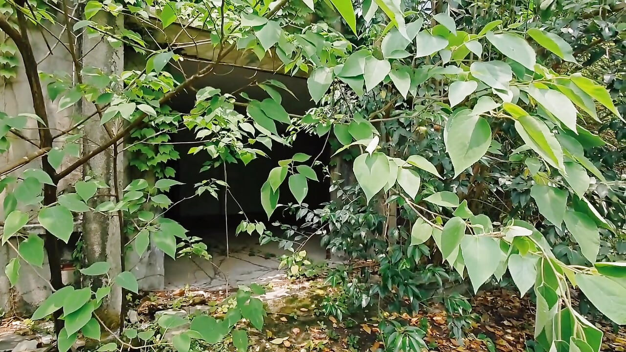 Asian boy spontaneously exposes himself naked in the wild, moans, masturbates, and ejaculates