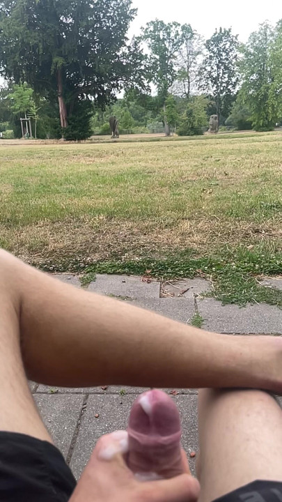 Was bij mijn vaders huis waar ik niet kon masturberen dus ik gooide het in een park