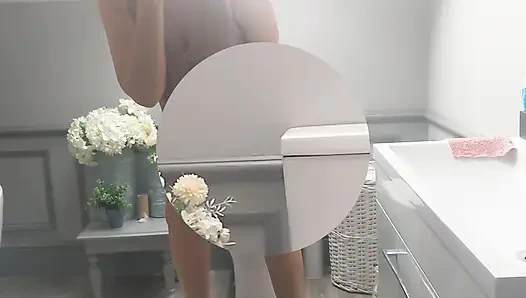 Pissing on the Bathroom Floor