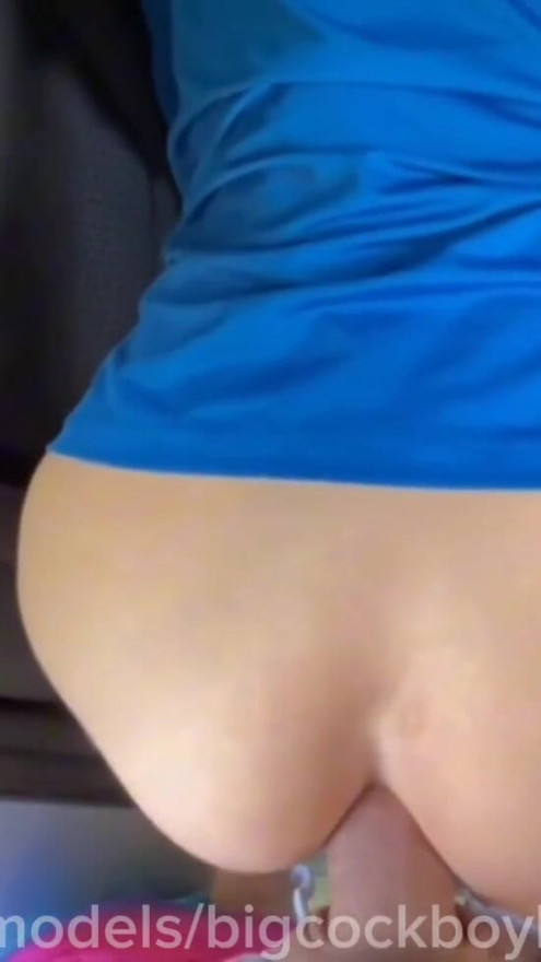He came over and fucked my mouth and ass, and his big cock stretched my holes in public | Clip 1