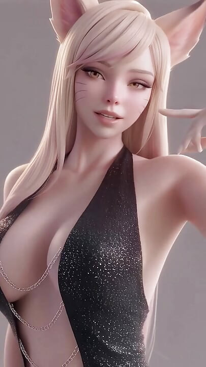 Ahris fængslende dans (HELLOVENUS - Mystisk) ucensureret hentai AI genereret