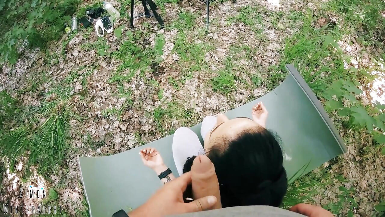 Backstage with Black Lynn - POV Free Use Outdoor Massive Facial (freeuse Video)