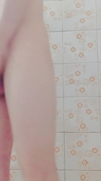Unforgettable moment from "Playing With My Hard Cock In Bathroom - Condom Masturbation"