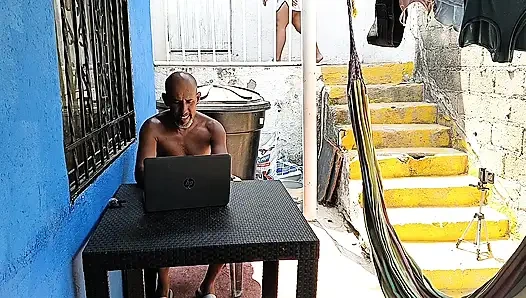 Outdoor-sex mit meiner geilen, dicken nachbarin