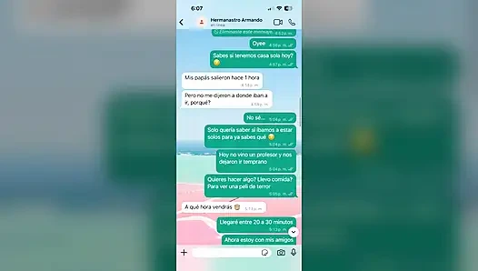 Hot WhatsApp Chat with My Stepsister Ends in ANAL Happy Ending