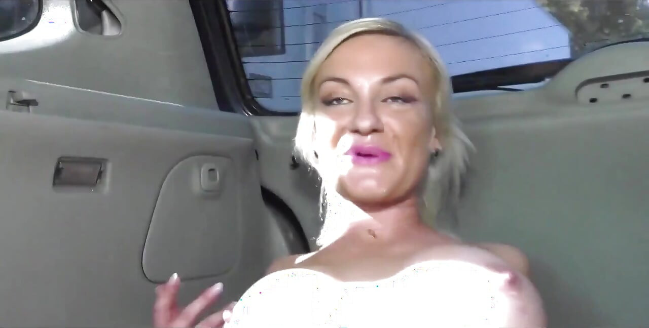 Blonde MILF Fucked in a Car and Outdoor Part 1