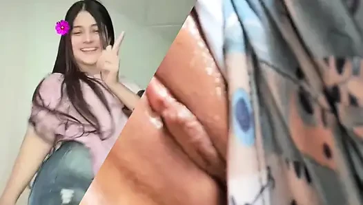 I masturbate with my stepfather I show him my big tits