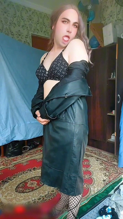 Blue Dress Crossdresser Sexy Slut Sissy Gay Boy Twink Big Butt Booty Ladyboy Femboy Shemale MTF LGBT | Clip 1