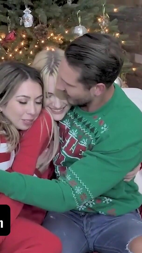 FamilyStrokes - Tiny Blonde Babe Kenna James Bonds With Her Perv Stepmom and Stepdad On Christmas | Clip 3