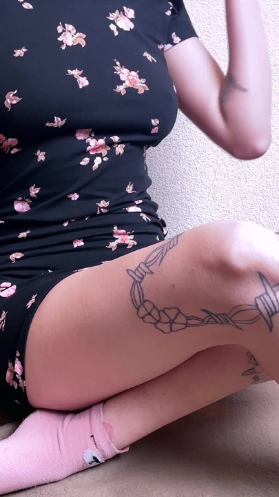 Masturbation in Cute Socks