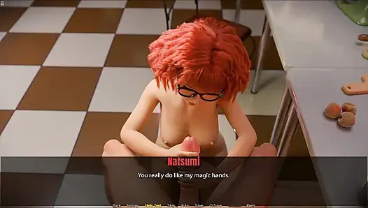 18 plus zierliche japanische stiefschwester gibt meinem schwanz handjob