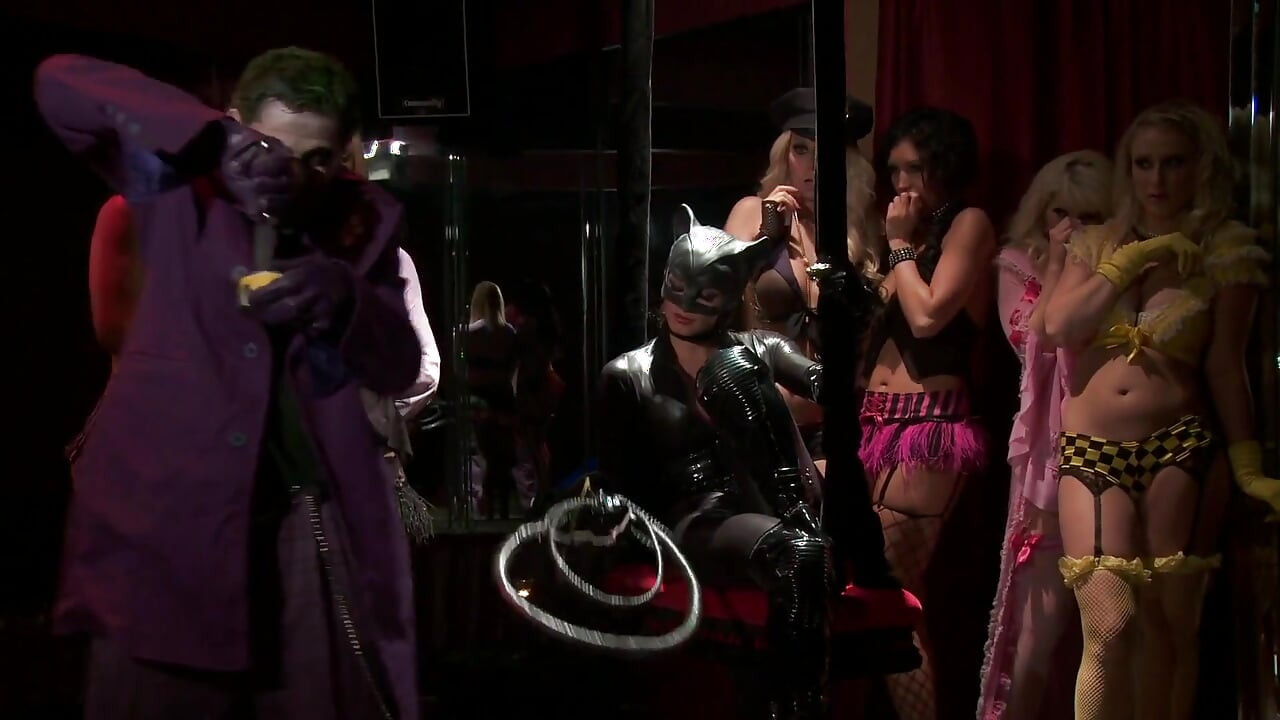 Pesta seks sama joker di klub striptis