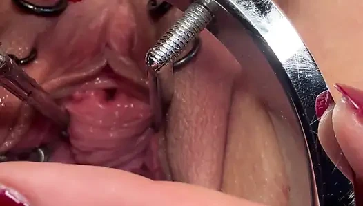 Sklavin S Fucks Her Piss Hole and Cervix at the Same Time
