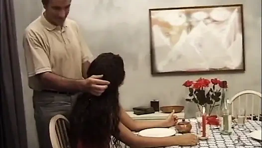 Behaarte schwanz liebt in behaarte muschi