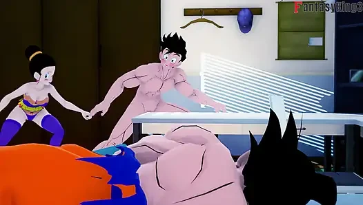 Goku не удовлетворяет Videl, поэтому Гохан помогает ей - Dragon Ball Zex серия