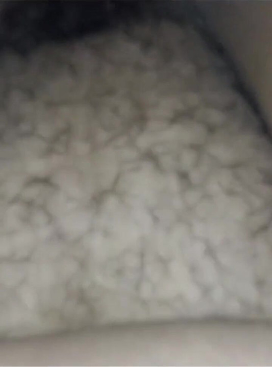 ふっくらして毛深い妻の脚を開けてセックス