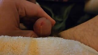 Jacking off up close Back to back orgasm and cum explosion.  Watch 14 day load explode upclose in 4k