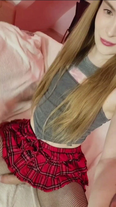 American schoolgirl jerks off a cock under her skirt