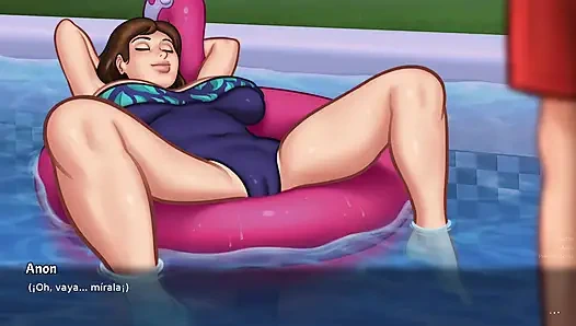 Stepmom wants new sexual experiences with her collagen at all times - summertime saga