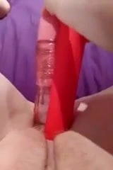 Double dildo stuffing