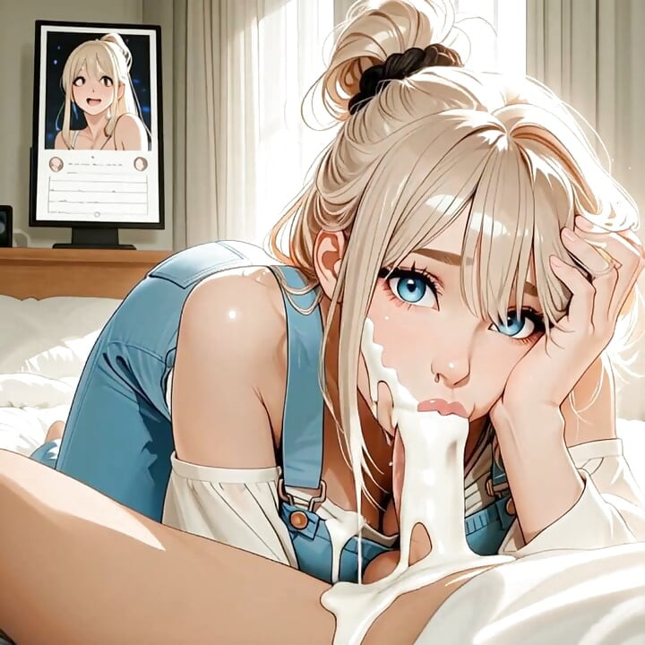 Her Favorite Pastime Is Sucking Her Stepbrother's Small Cock (ai-generated)