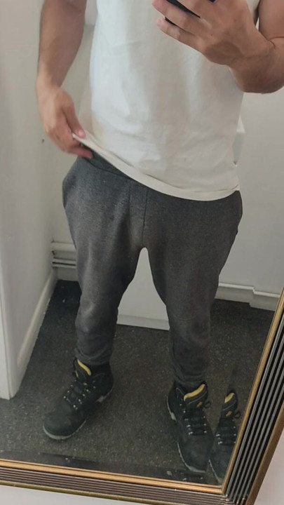 Taking my cock out at my workplaces WC