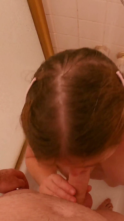 Stepsister wants stepbrother to cum in the shower with her | Clip 1