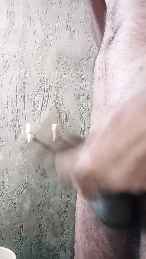 Sexy hot boy hairy body in toilet