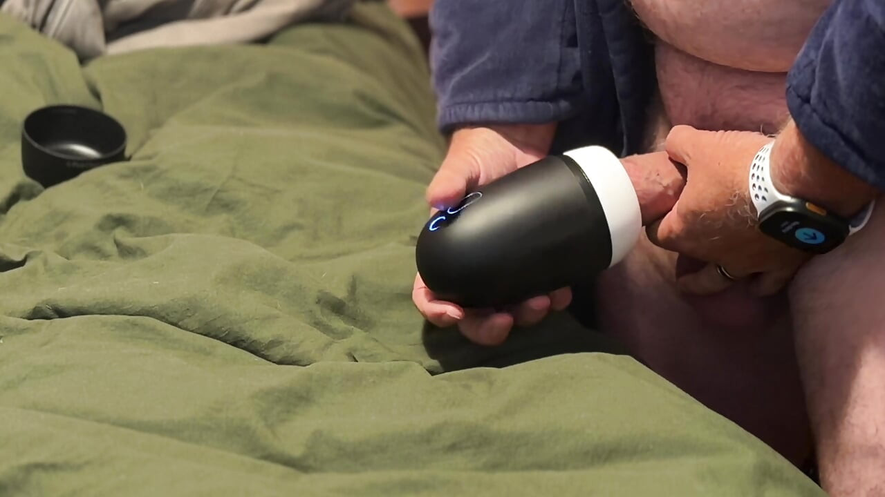 Hands free orgasm cum lube collecting