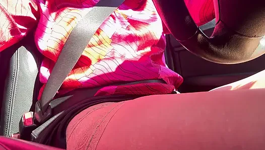 I pulled over and rubbed my pussy in the car until I had an intense orgasm.