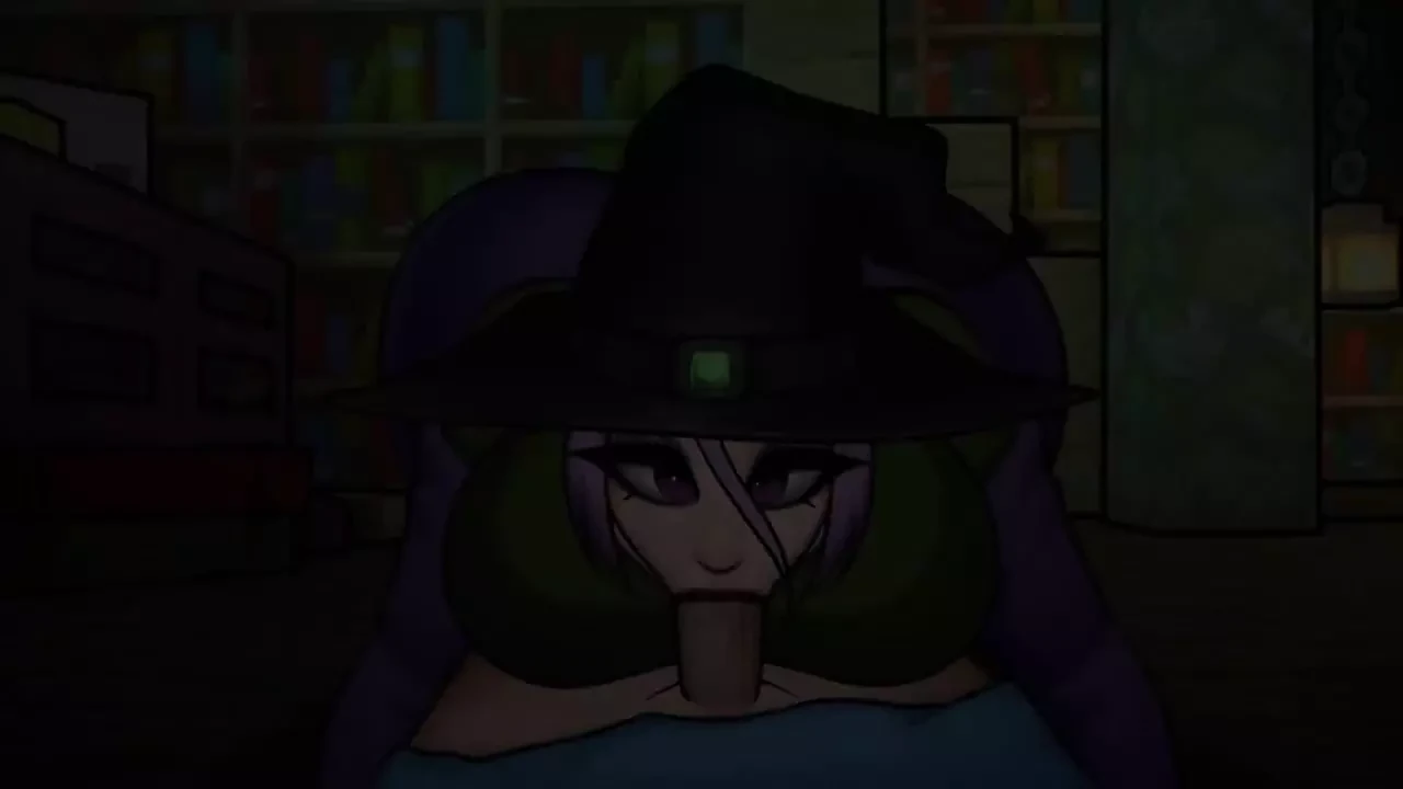 Minecraft Hentai Horny Craft - parte 19 - strega succhia cazzo di loveskysan69