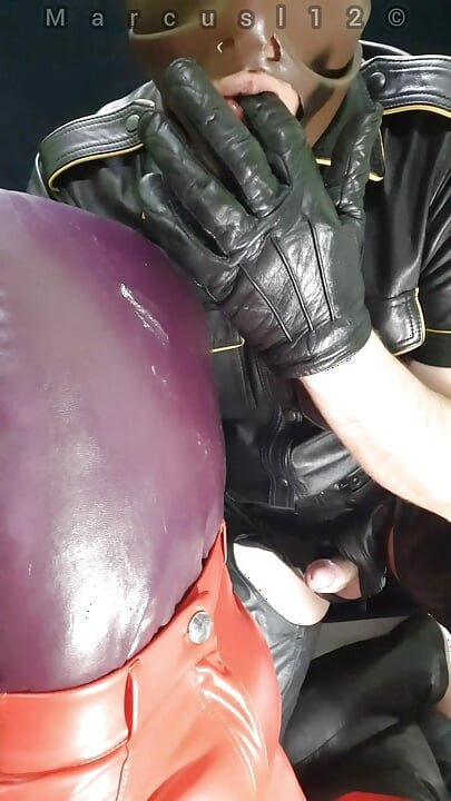 Red Leather Ass Getting Boyfriends Smegma Pt1