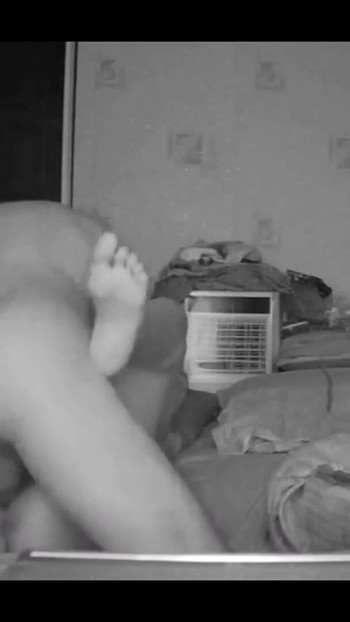 Epic moment from "Sex. Porn. Real sex. Milf wife wanted sex in bedroom at night. Husband fucked pussy in missionary and"