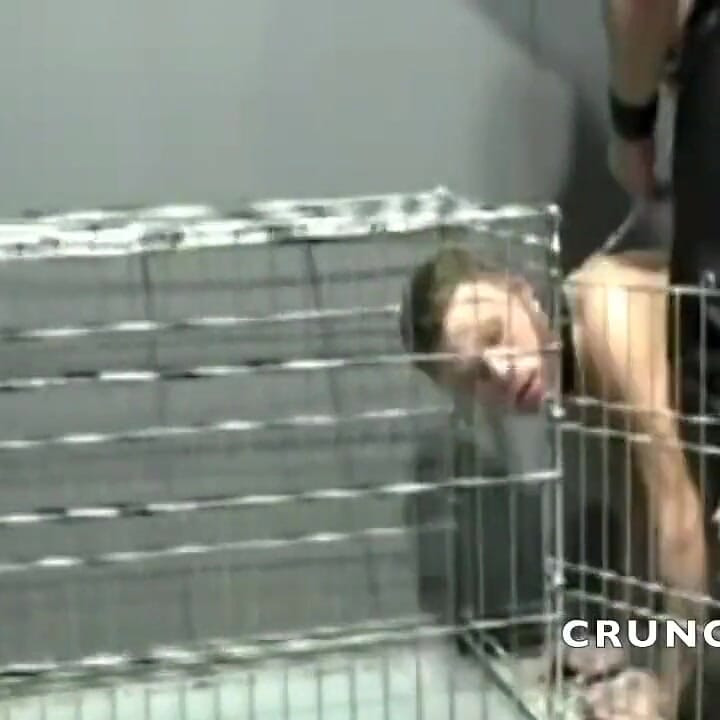 BDSM session with bondage and spanking in backroom 2